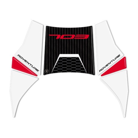 Adesivo Gel 3D Paraserbatoio Protezione moto compatibile con Zontes 703F 2025