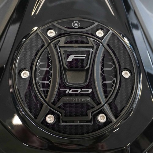 Adesivo Gel 3D Protezione Tappo Serbatoio moto compatibile con Zontes 703F 2025