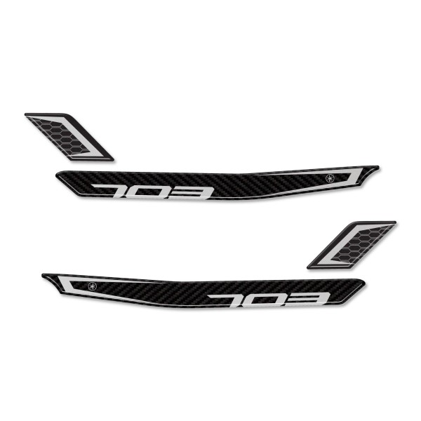 3D Gel Stickers Passenger Handles compatible avec Zontes 703F 2025