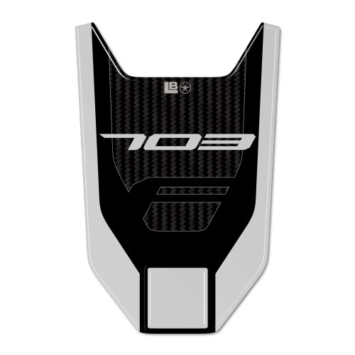 Adesivo 3D Protezione Parafango Centrale moto compatibile con Zontes 703F 2025 2