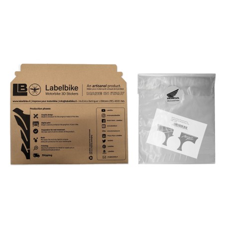 Plaque de direction adhésive en résine 3D compatible avec Honda Africa Twin 1000 - 1100
