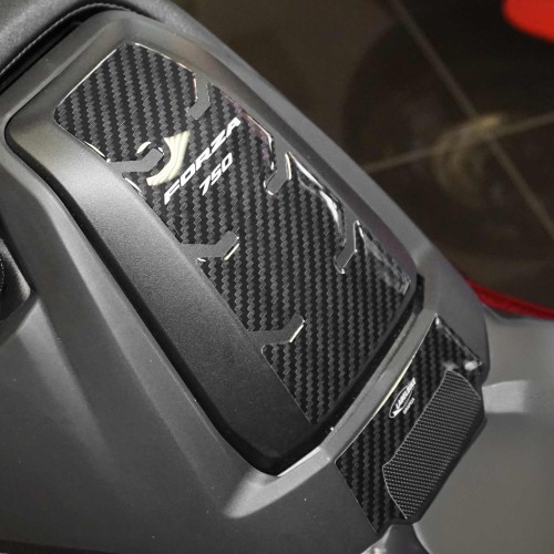Resin 3D tank door protection sticker compatible Honda Forza 750