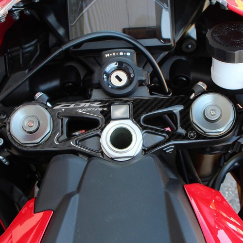                             Αυτοκόλλητη προστατευτική πλάκα τιμονιού Honda πιρούνι μοτοσυκλέτας Cbr1000rr 2017-19 λευκό
                          