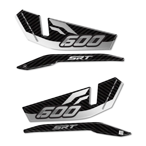 Pegatinas 3D Guardamanos Motocicleta compatible con QJ Motor SRT 600 SX 2024-25 2