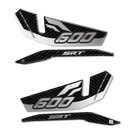 Adesivi 3D Protezioni Paramani Moto compatibili con QJ Motor SRT 600 SX 2024-25