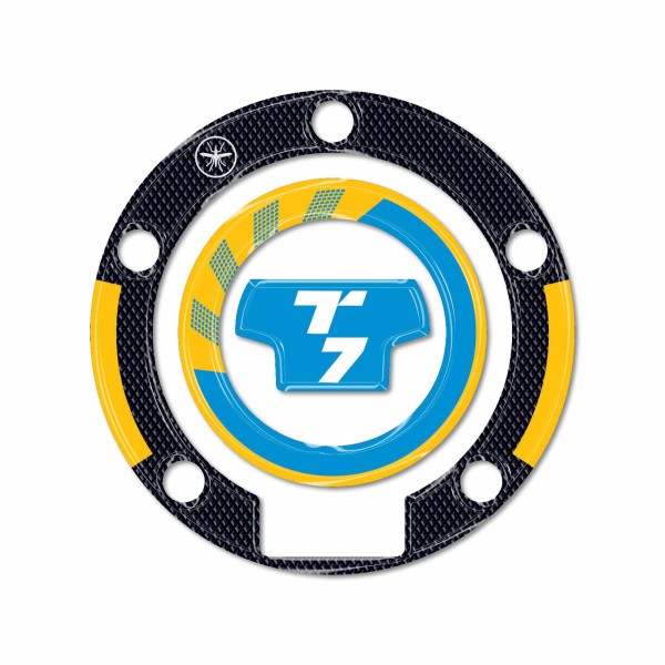 Pegatina 3D Tapa depósito moto compatible con Yamaha Tenere 700 Rally 2025