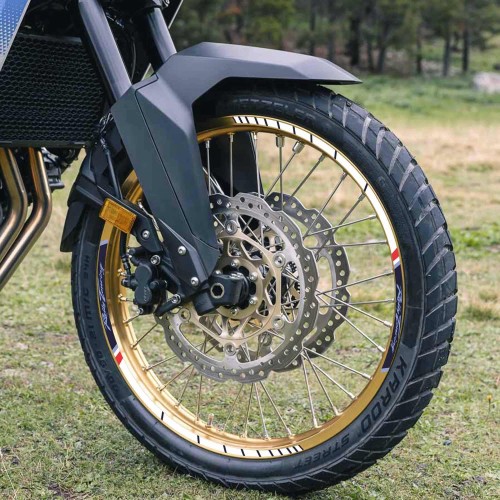                             Αυτοκόλλητες λωρίδες σετ ζάντας μοτοσυκλέτας συμβατό με Honda Transalp XL750 2023
                          