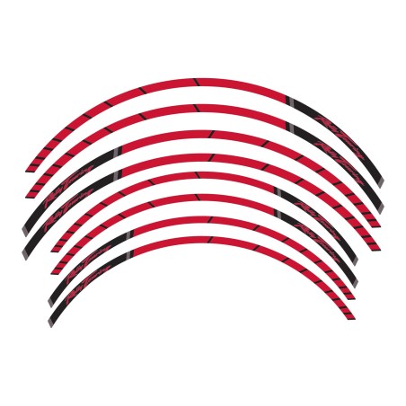 Adhesive stripes motorbike wheel rim kit compatible with Honda Transalp XL750 2023
