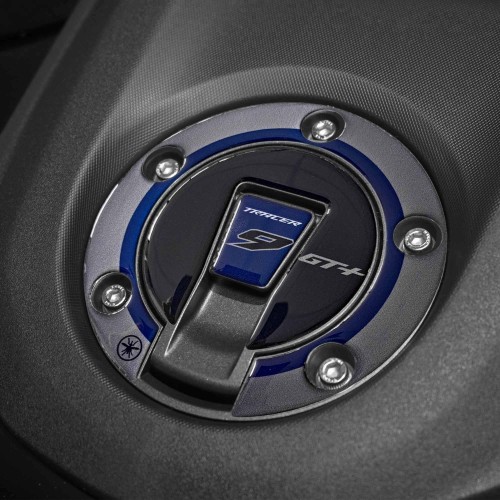 Schlüsselloser Tankdeckel 3D Motorrad Aufkleber kompatibel mit Yamaha Tracer 9 GT+ 2025