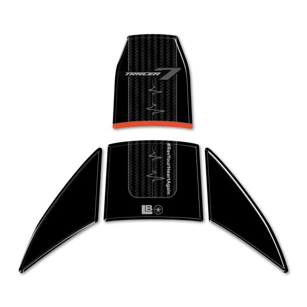 Pegatina 3D Protector depósito Motocicleta compatible con Yamaha Tracer 7 2025