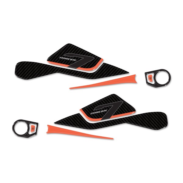 Adesivi Protezioni Frontali Paramani moto compatibili con Yamaha Tracer 7 2025