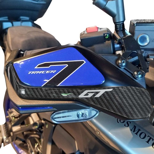Protezioni Paramani moto Adesivi 3D compatibili con Yamaha Tracer 7 GT 2025