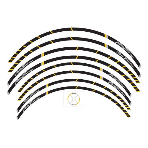 Strisce adesive cerchi ruote moto compatibili con Honda Transalp XL750 2025 2