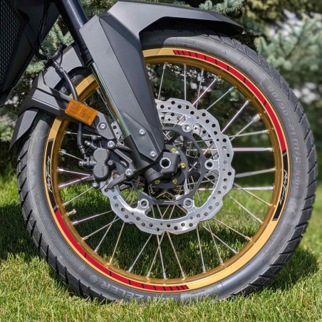 Adhesive motorbike wheel rim strips compatible with Honda Transalp XL750 2025