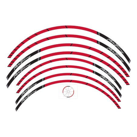 Adhesive motorbike wheel rim strips compatible with Honda Transalp XL750 2025