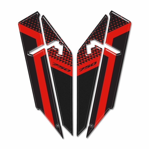 Autocollants 3D pour garde-boue compatibles avec Honda Transalp 2025