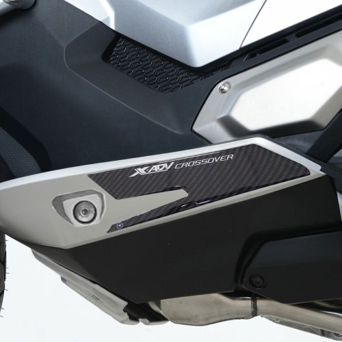 2 Adesivi 3D Protezioni Pedana Poggiapiedi Compatibili con Honda X-Adv dal 2017