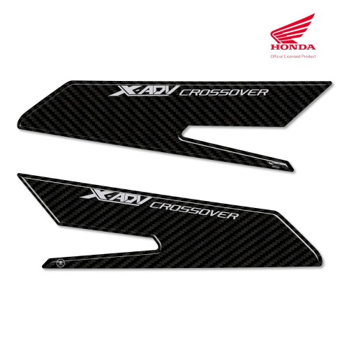 2 Adesivi 3D Protezioni Pedana Poggiapiedi Compatibili con Honda X-Adv dal 2017 2