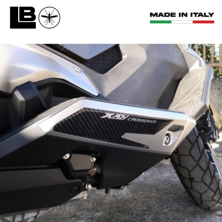 2 Adesivi 3D Protezioni Pedana Poggiapiedi Compatibili con Honda X-Adv dal 2017