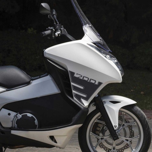 2 autocollants de protection des flancs en gel 3D compatibles avec le scooter Honda Integra 700