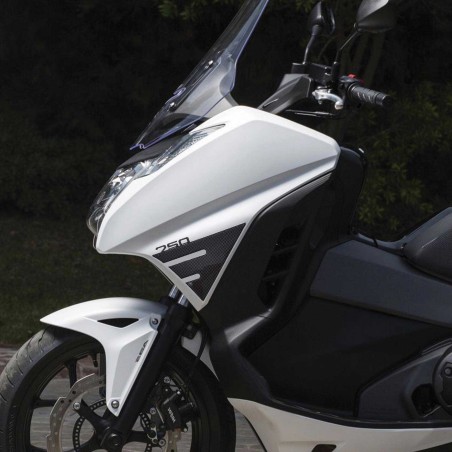 2 pegatinas de protección de los flancos en resina 3D compatibles para moto Honda Integra 750