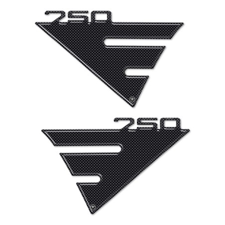 2 3D Resin Sidewall Protection Stickers compatible for Honda Integra 750 motorbike