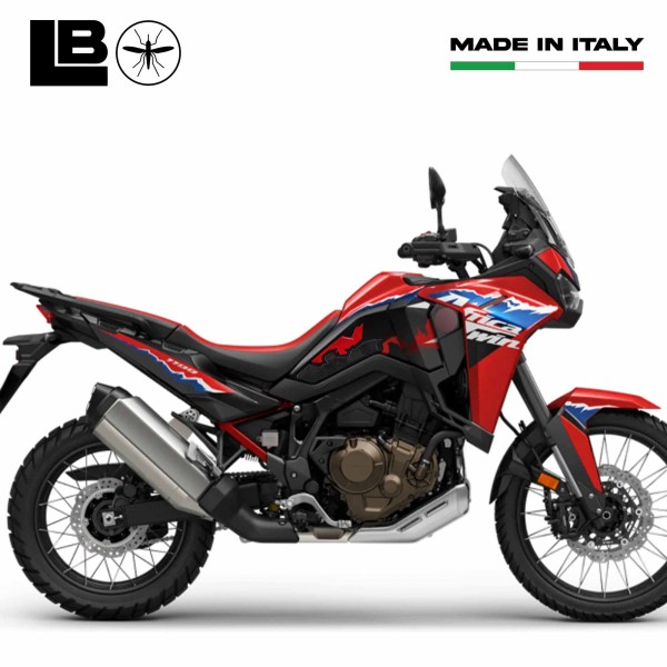 Autocollants 3D de protection latérale du réservoir compatibles avec Honda Africa Twin 2024
