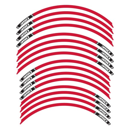 Kit strisce adesive cerchi ruote 14 e 15" scooter compatibili con Honda Adv350