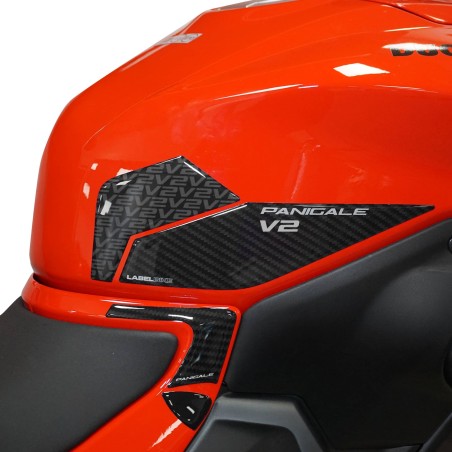 Adesivi Laterali Serbatoio resinati compatibili con Ducati Panigale V2 V2S 2025