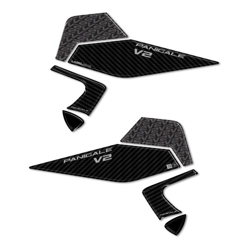 Resin-coated Tank Side Stickers compatible with Ducati Panigale V2 V2S 2025 2
