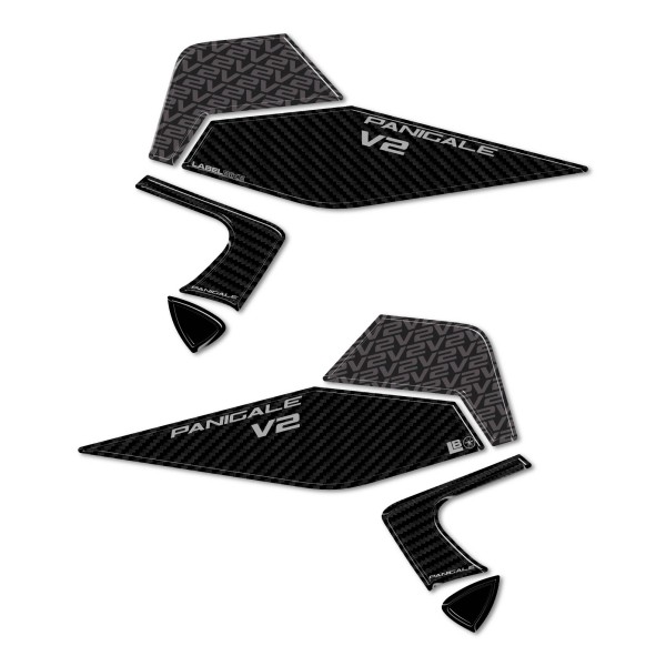 Resin-coated Tank Side Stickers compatible with Ducati Panigale V2 V2S 2025