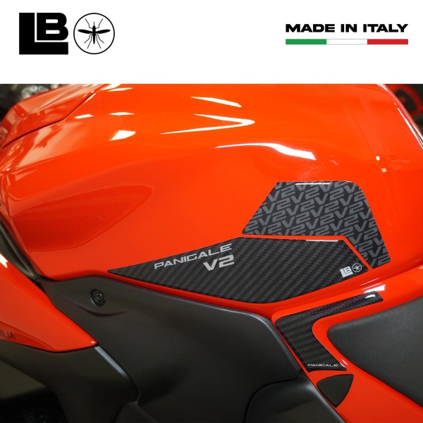 Resin-coated Tank Side Stickers compatible with Ducati Panigale V2 V2S 2025