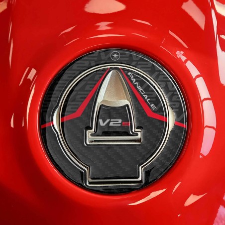 Adesivo 3D Tappo Serbatoio compatibile con moto Ducati Panigale V2 V2S 2025