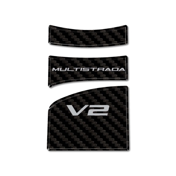 Protector de depósito de moto 3D adhesivo compatible con Ducati Multistrada V2 V2S 2025