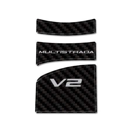 Protector de depósito de moto 3D adhesivo compatible con Ducati Multistrada V2 V2S 2025