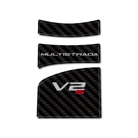 Protector de depósito de moto 3D adhesivo compatible con Ducati Multistrada V2 V2S 2025