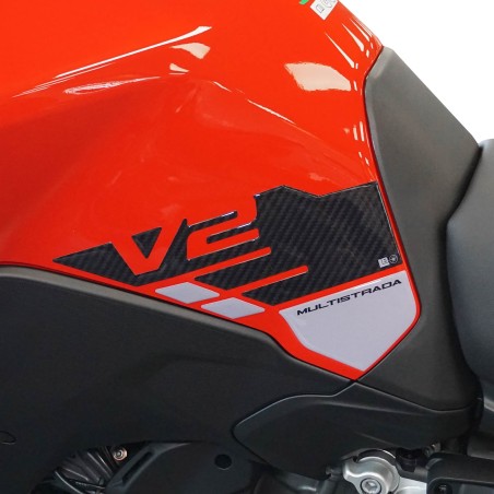 Adesivi 3D Laterali Serbatoio compatibili con Ducati Multistrada V2 V2S 2025