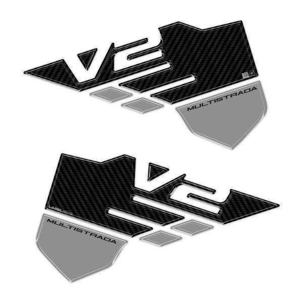 Autocollants 3D de réservoir compatibles avec Ducati Multistrada V2 V2S 2025