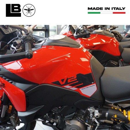 Adesivi 3D Laterali Serbatoio compatibili con Ducati Multistrada V2 V2S 2025