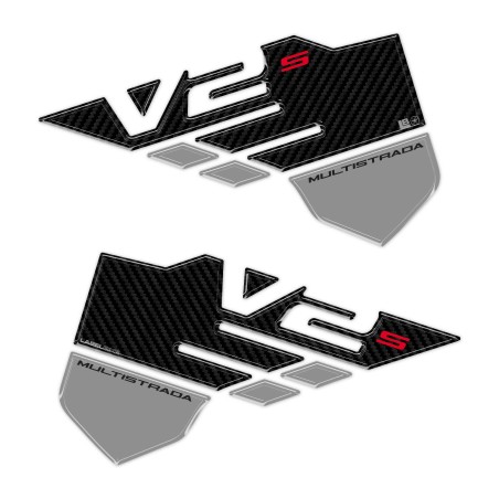 Adesivi 3D Laterali Serbatoio compatibili con Ducati Multistrada V2 V2S 2025