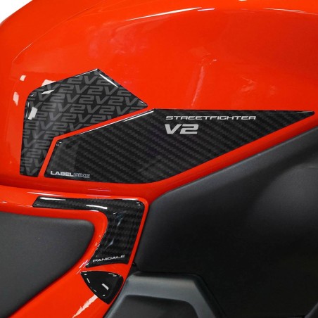 Stickers latéraux 3D compatibles avec Ducati Streetfighter V2 V2S 2025