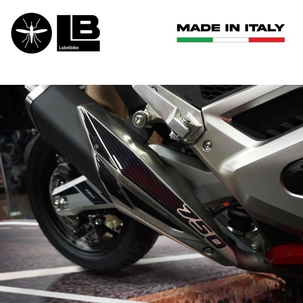 Autocollant de protection de silencieux 3D compatible avec Honda Forza 750 2021-2023