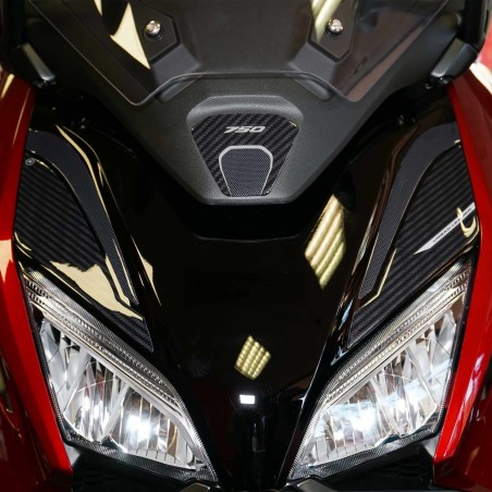 Adesivi muso frontale in resina gel 3D per scooter compatibili Honda Forza 750