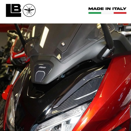 Adesivi muso frontale in resina gel 3D per scooter compatibili Honda Forza 750