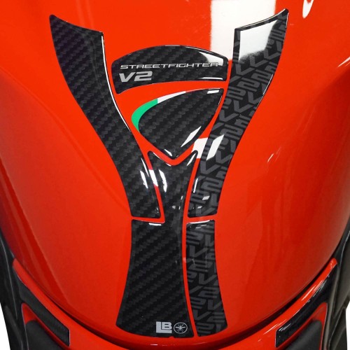 Adesivo 3D Paraserbatoio moto compatibile con Ducati Streetfighter V2 V2S 2025