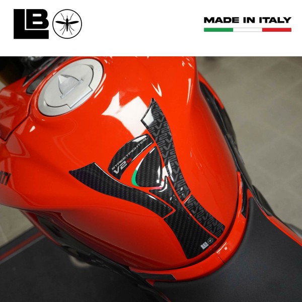 Pegatina 3D protector de depósito de moto compatible con Ducati Streetfighter V2 V2S 2025