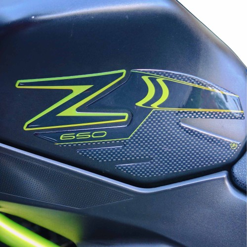 Stickers 3D Tank Side Protectors compatible with Kawasaki Z650 2017-2022