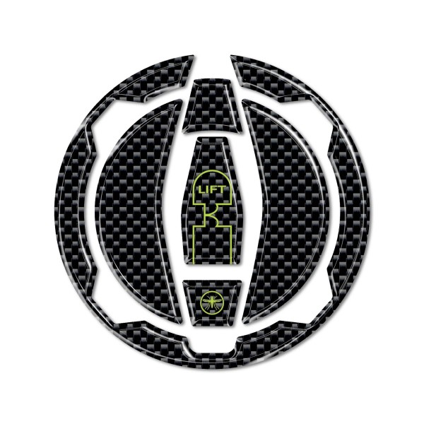 Selbstklebender Tankdeckelschutz Motorrad kompatibel mit Kawasaki Z650 2017-2022