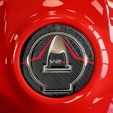 Adesivo 3D Tappo Serbatoio moto compatibile con Ducati Streetfighter V2 V2S 2025