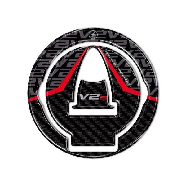 Sticker 3D Bouchon de réservoir moto compatible avec Ducati Streetfighter V2 V2S 2025